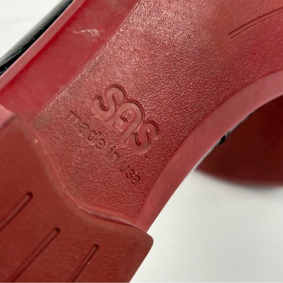 SAS Black and Red Men's Loafers Size 8 - Picture 8 of 9